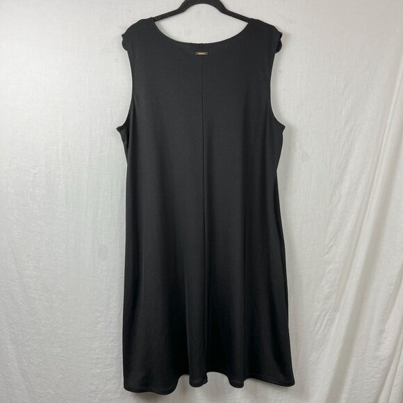 Kasper Sleeveless Midi A-line Dress Pockets Women‎ 2X Plus Size Professional - Picture 5 of 11